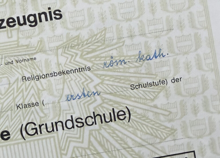 Zeugnisformular Volksschule