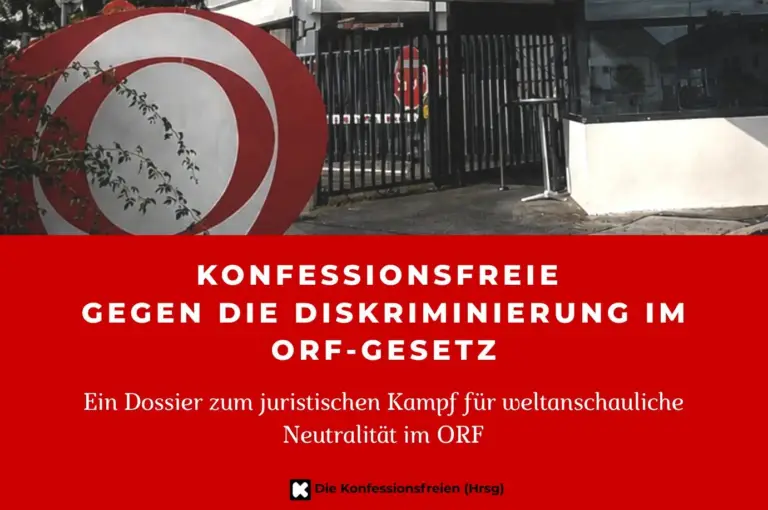 Buchcover: Konfessionsfreie gegen die Diskriminierung im ORF-Gesetz